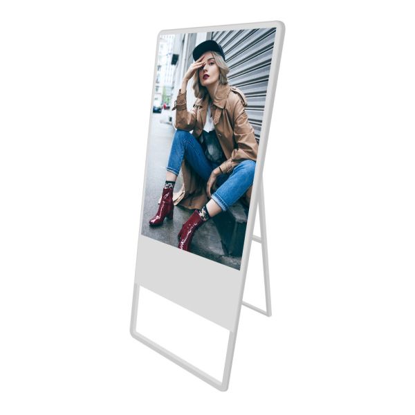 Quality 500nits 55" Portable LCD Free Standing Digital Display Screens wholesale