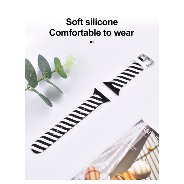 Custom Printed 38/40mm 42/44mm Apple Watch Silicone Band