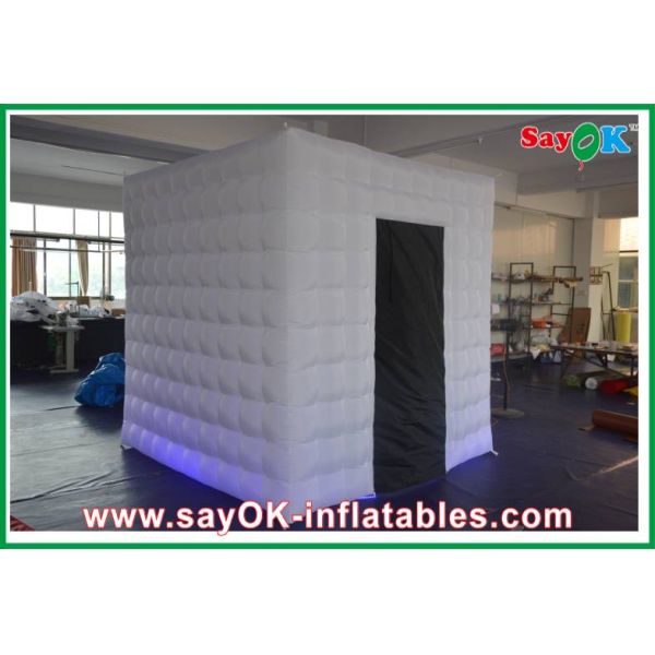 Wedding Photo Booth Hire One Door Inflatable Photo Booth 2.5 X 2.5 X 2.5m Lighting For Studio