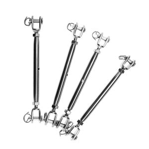 China Stainless Steel Jaw Jaw Turnbuckle Eye Hook Turnbuckle Heavy Duty and Polished Finish on sale