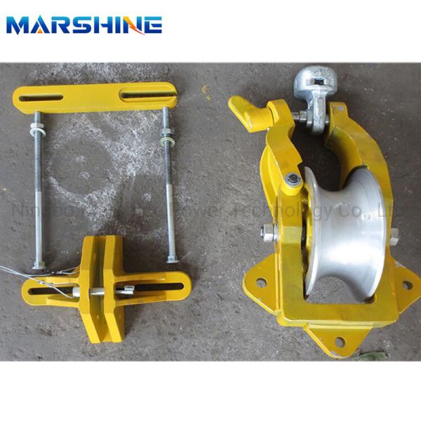 Steel Stringing Equipment Pulley Blocks Crossarm With Insulation Feature