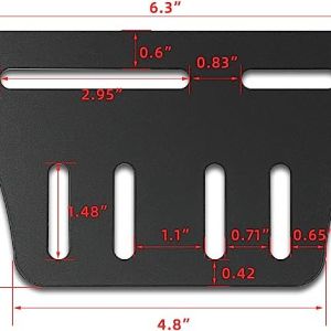 Bed Frame Brackets Headboard Adapter Adjustable Attachment Parts for Black Metal Beds