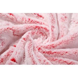 Solid Red Imitation Rabbit Fur Polyester Faux Bunny 150cm