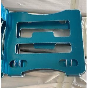 China Blue Chasis Metal Stamping Aluminum Metal stamping Gray Bracket CNC Machining on sale