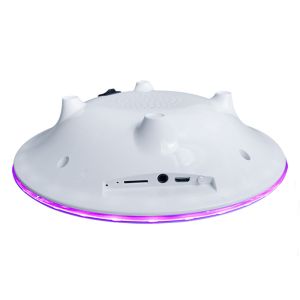 Night Light Maglev Levitating Bluetooth Speaker Compact Button Design White And