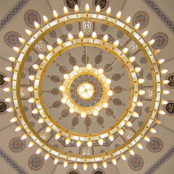 Custom made design mosque Islam copper crystal lighting islamic chandelier(WH-DC-53)