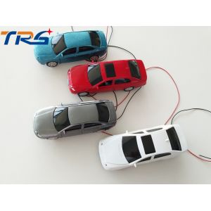 1:50 scale ABS plastic model painted light car with LED for HO scale model train