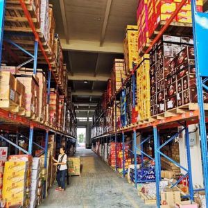 Logistics Heavy Duty Cargoes 4 Layers Selective Storage Racking