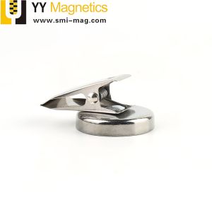 Round Base D36 Ferrite Neodymium Pot Magnet With Clip