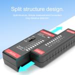 HABOTEST HT812 Network Cable Tester RJ11 RJ45 Dual-use Tester LED Status Display