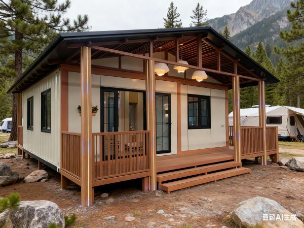 Quality Expandable Container House with 20+ Years Life Time 100mm Thick Walls and 5700x6660x2650mm Expanded Size wholesale