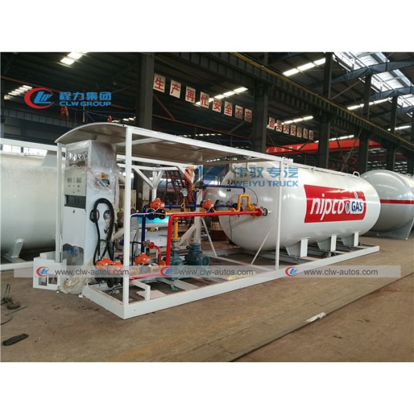 Quality 10 Ton 20cbm LPG Skid Station With Filling Dispenser wholesale
