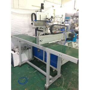 Stationary Ruler Flat Silk Screen Printing Machine With Robot Arm UV Dryer