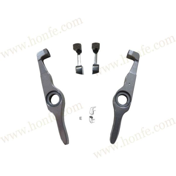 Quality Upper & lower gripper Projectile Loom Parts PS00497/PS00498 911319474/911319475 Diamond Knurled   Upper/Lower D2   3 wholesale