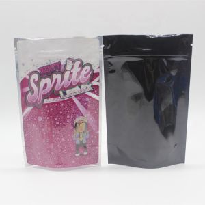 CPP PET Flat Bottom Plastic Bags 110 Mircons Resealable Food Pouches