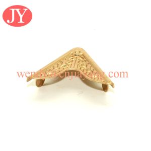 jiayang Factory direct skirt collar metal gold end end tips metal corner