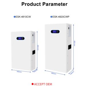 100ah 5kwh Wall Mounted LiFePo4 Battery Bms 48V Solar Lithium Battery 200ah