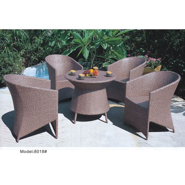 Quality Dark beige color high back set -8018 wholesale