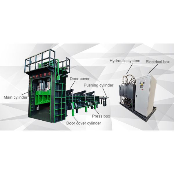 Remote Heavy Duty Hydraulic Metal Scrap Shearing Machine