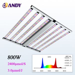 800W Foldable LED Grow Light with Uniform Light Distribution Energy-Efficient
