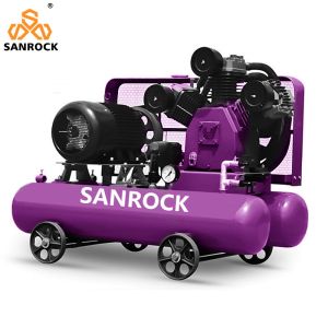 Piston Air Compressors Machine Belt Driven Air Compressor With Tank Industrial