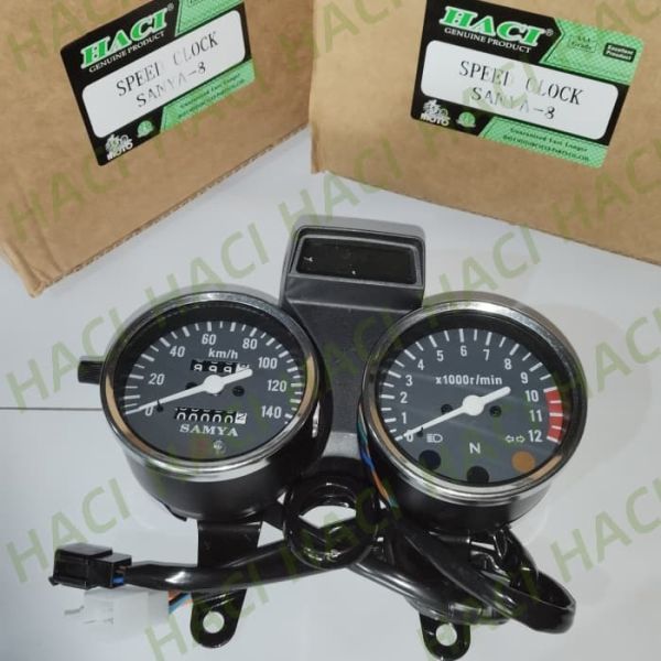 Black Color SANYA-8 Motorcycle Speed Clock Speedometer Electronic