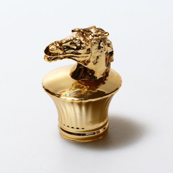 Quality Remy Martin Zinc Alloy Perfume Bottle Cap Gold Plated Surface wholesale