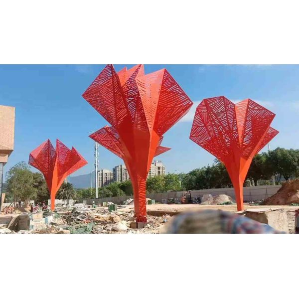 Quality Red Baking Varnish 4.5M Height Garden Ornaments Statues wholesale