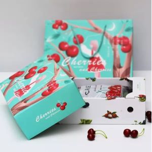 Ecofriendly Vegetable Fruit Cardboard Boxes CMYK / Pantone Color