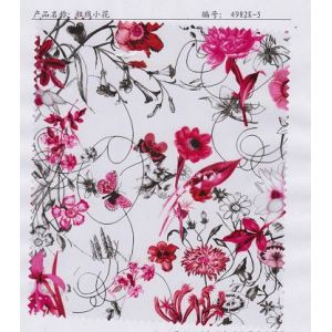 Transfer foil for leather Flower design transfer film for pvc leather 4982k Hot