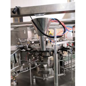 CE Certification Flat Pouch Rotary Packing Machine for Oatmeal Cookies Snacks
