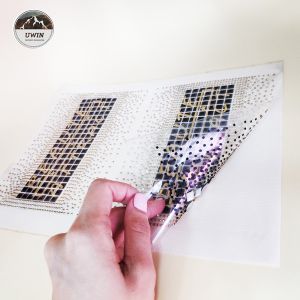 Rectangle Shape Rhinestone Applique Patches With Iron / Sew On Backing