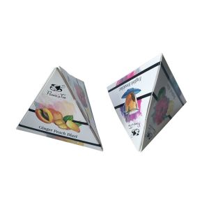 Gable Recyclable Cardboard Gift Voucher Box Breakfast Food Carry Pattern Printed