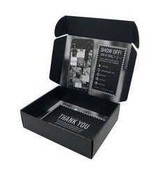 Quality Customized Rigid Corrugated Cardboard Shipping Box For Silk Lining Clothing wholesale