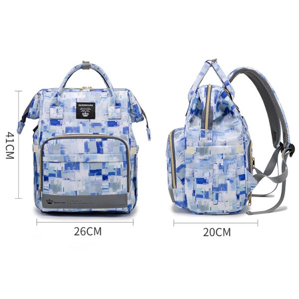 Factory Hot Sell Mommy Outdoor Travel Baby Diaper Bags Large Capacity with Kids Stroller Strap Backpack for Mom Mochila