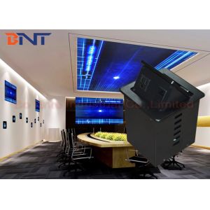 Aluminum Alloy Smart Office Desktop Hydraulic Pop Up Power Socket Box US