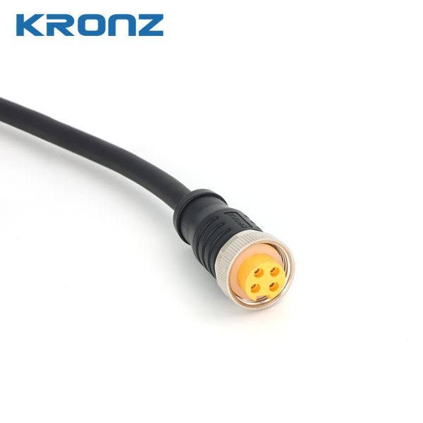 7/8" Connector With 4×0.15 (4×16AWG) Wire Gauge And IP67 Waterproof Circular