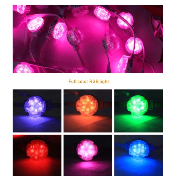Waterproof Pixel Light for Tourist Attractions 40D Model IP66 PC Decoration Lighting