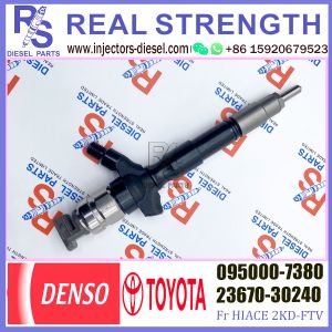 China Common Rail diesel fuel Injector 23670-30240 095000-7380 for Diesel engine on sale