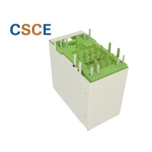 Shielded 2*1 Ethernet RJ45 Pcb Jack / RJ45 Gigabit Connector With LED