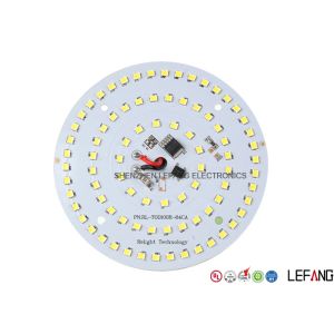 2 Layer LED PCB Board Aluminum Pcb Circular White Solder Mask For LED Singal