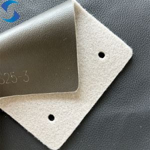 100 Polyester Non Woven Backing Technics PVC Leather Fabric Oil Wax Leather Soft