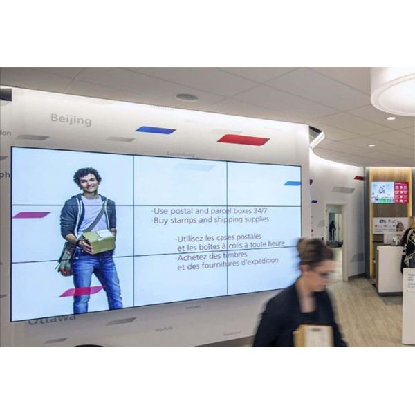 wall mounted 46" 3x3 500cd/m² Video Wall Digital Signage
