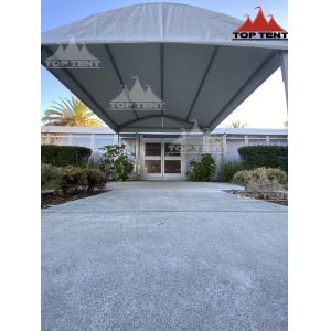 Customized 14.9x27m A Frame Marquee Tent With Glass Door And Linings System