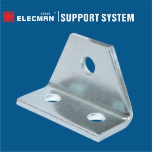 ELECMAN 90 Degree Strut Angle Fittings 3 Hole L Bracket Galvanized Steel