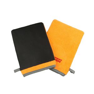 Medium Orange Nanoskin Clay Mitt S M L XL Size For Auto Wahshing