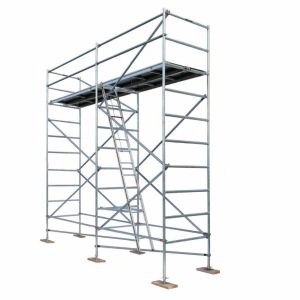 Cuplock Aluminium Mobile Scaffold H Frame Ladder Scaffolding System