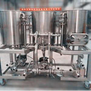Adjustable Voltage 50L 2 Fixed and 2 Moving Beer Brewing Equipment for