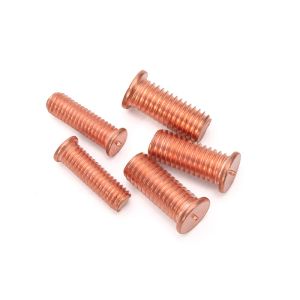 M8 Model GB Standard Custom Red Copper Hex Head Bolts with Zinc Plated Welding
