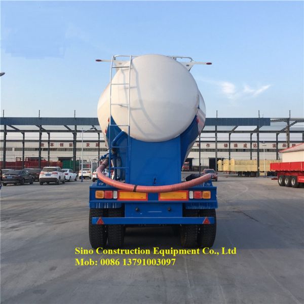 Q235A Weichai Heavy Duty Semi Trailers 3 Axles 60m3 Bulk Cement Truck 70 Ton